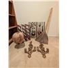 Image 2 : Home Decor Lot With Wall Art, Brass Sconces, and More