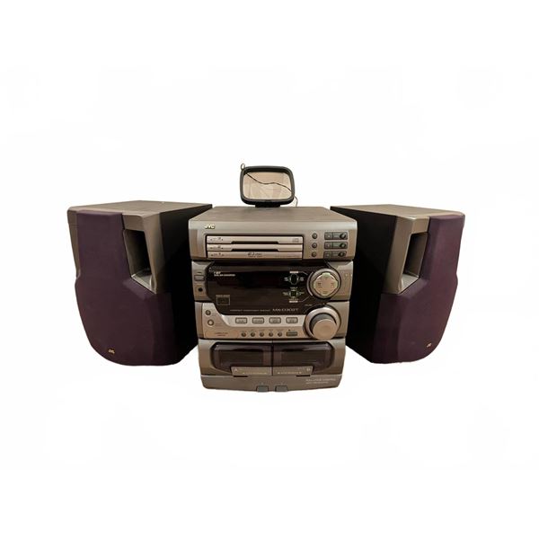 JVC MX-D302T Compact Component Stereo System with Speakers