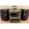 Image 2 : JVC MX-D302T Compact Component Stereo System with Speakers