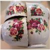 Image 4 : Elegant China English Rose 33-Piece Dinnerware and Tea Set