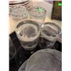 Image 7 : Glassware and Drinkware Lot Including Holiday Glasses and Embossed Glass Plates