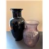 Image 9 : Glass Vases, Porcelain Footed Teacup, and Flatware Set