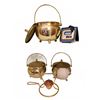 Image 1 : 3 Brass Cauldron-Style Pots with Lids and Accessories