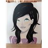 Image 4 : Three Acrylic Portrait Paintings on Canvas - Artist Unknown