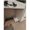 Image 9 : Vintage Desk/Work Bench w/Tweed Office Chair on Castors