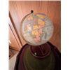 Image 10 : Tall Table Lamp, Wood Pedestal Table, and Desktop Globe