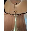 Image 5 : Tall Table Lamp, Wood Pedestal Table, and Desktop Globe