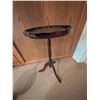 Image 7 : Tall Table Lamp, Wood Pedestal Table, and Desktop Globe