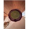 Image 8 : Tall Table Lamp, Wood Pedestal Table, and Desktop Globe