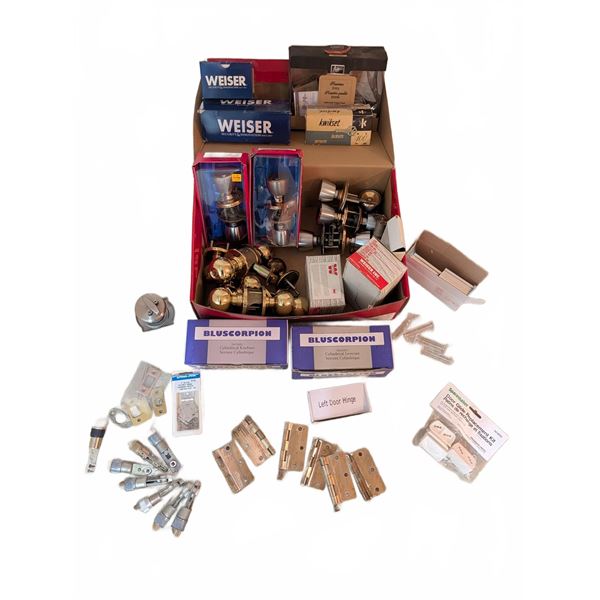 New & Used Door Security : Weiser, Bluscorpion, Kwikset, Spacemaker, Hinges