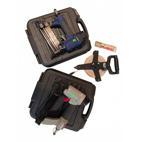 Porter-Cable and Senco Pneumatic Nailers with Tape Measure