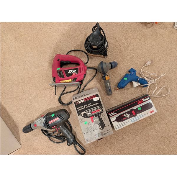 Power Tools: Skil, Craftsman, Glue Guns, Screwdriver