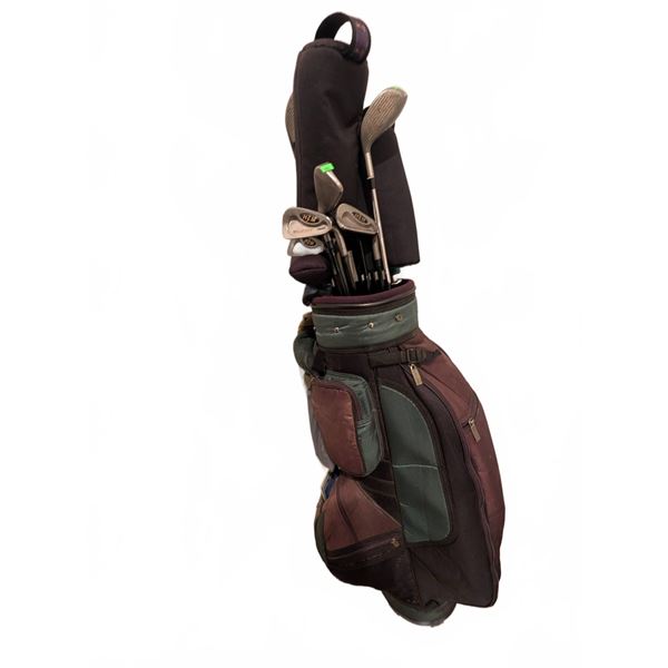 Golf Club Set With Bag Including Ping Driver And Iron Clubs