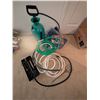 Image 2 : Garden Hose Set with Sprayer, Tarp, and Hand Tools