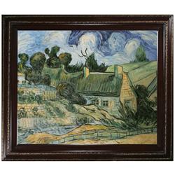 Van Gogh - Thatched Houses in Cordville Oil Painting