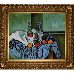 Cezanne - Still Life with Peppermint Bottle Oil Painting
