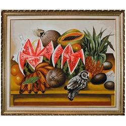 Frida - The Bride Frightened at Seeing Life Opened Oil Painting