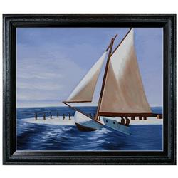 Hopper - The Martha McKean of Wellfleet Oil Painting