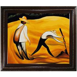Rivera - Peasants Oil Painting