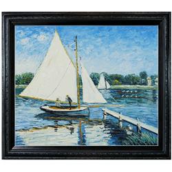 Monet - Sailing at Argenteuil Oil Painting