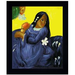 Gauguin - Woman with a Mango Oil Painting