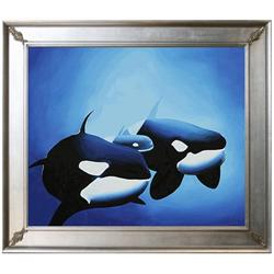 Deep Blue Oil Painting