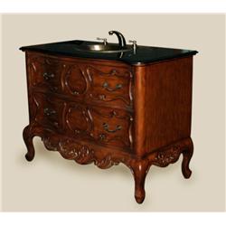 VANITY W/BRASS SINK