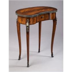 Brown Kidney Shape Accent table