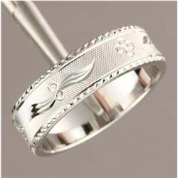 .925 Sterling Silver Filigree Band