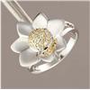 Image 1 : Sterling Silver Blooming Flower Ring 