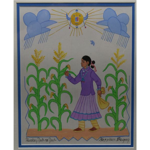 NAVAJO PAINTING (HARRISON BEGAY)
