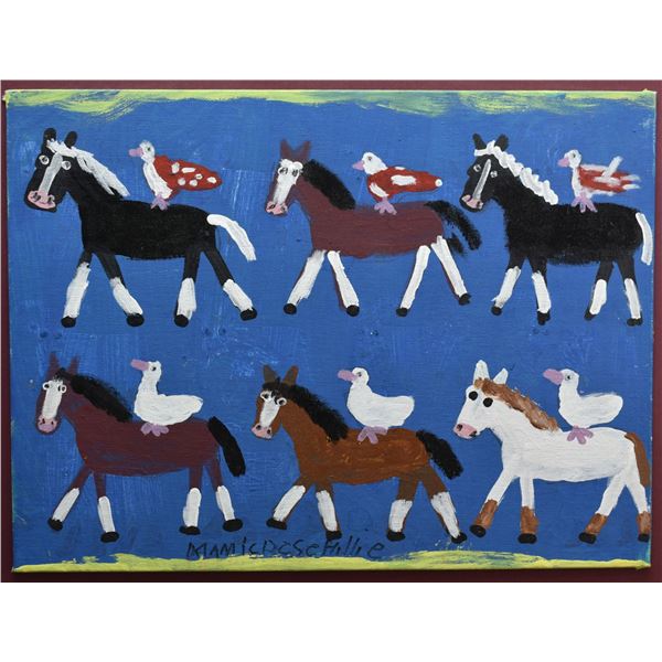 NAVAJO PAINTING (MAMIE DESCHILLIE)
