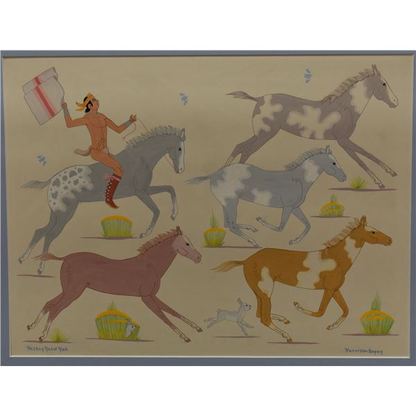 NAVAJO PAINTING (HARRISON BEGAY)