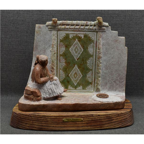 NAVAJO ALABASTER SCULPTURE (TIM WASHBURN)
