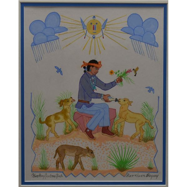NAVAJO PAINTING (HARRISON BEGAY)