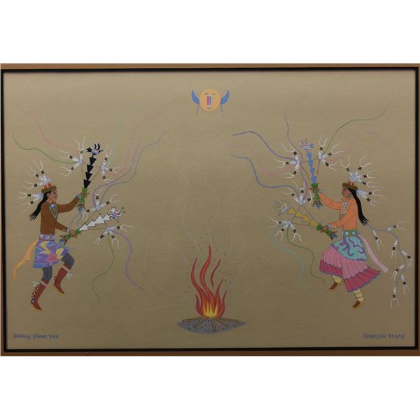 NAVAJO PAINTING (HARRISON BEGAY)