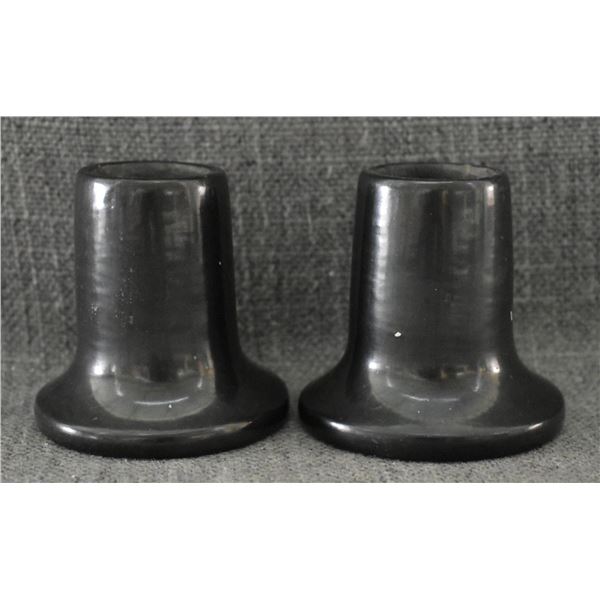 SAN ILDEFONSO POTTERY CANDLE STICKS (FLORENCE NARANJO)