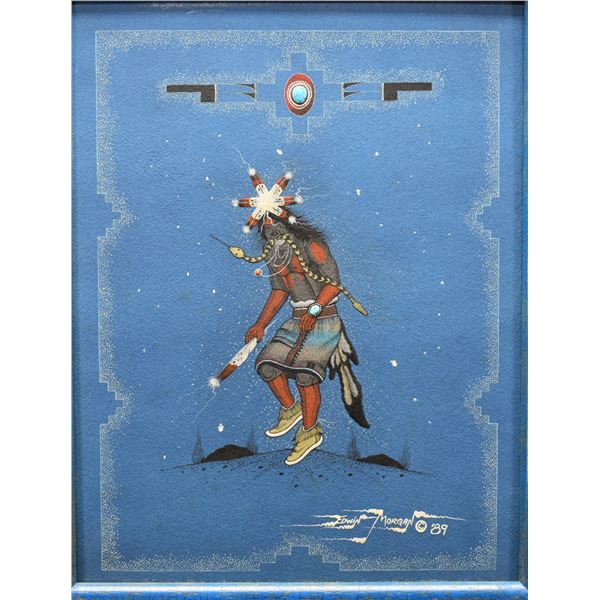 NAVAJO SAND PAINTING (EDWIN MORGAN)