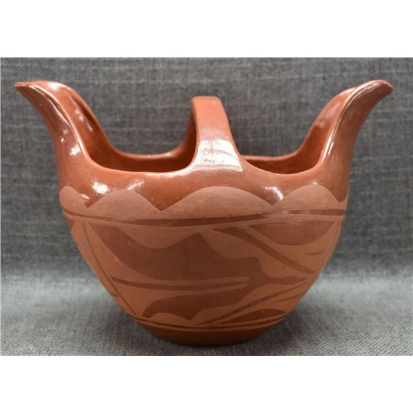 SANTA CLARA POTTERY BASKET