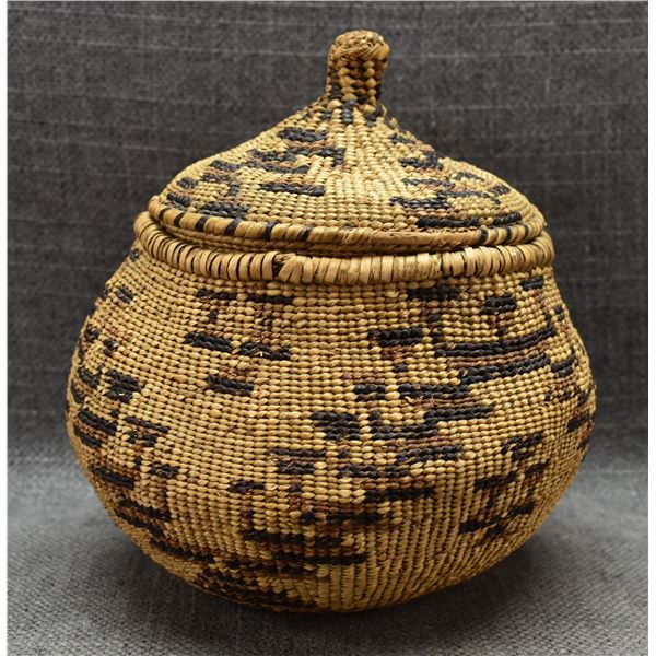 KLAMATH LIDDED BASKET