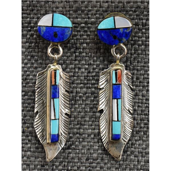 NAVAJO EARRINGS (FRANK YELLOW HORSE)