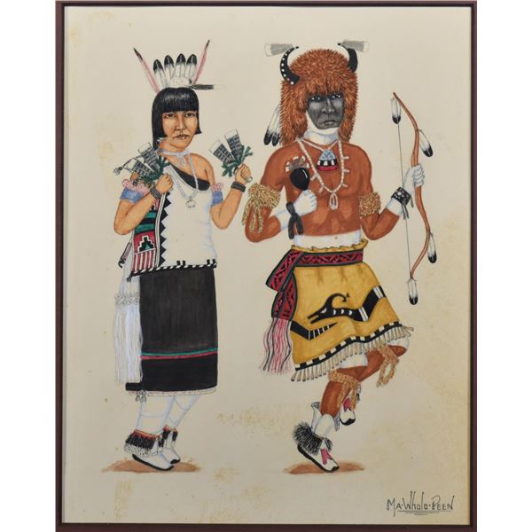 SAN ILDEFONSO PAINTING (RALPH ROYBAL)