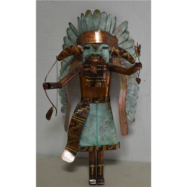 COPPER AND BRASS KACHINA SCULPTURE (DALE ANDERSON)