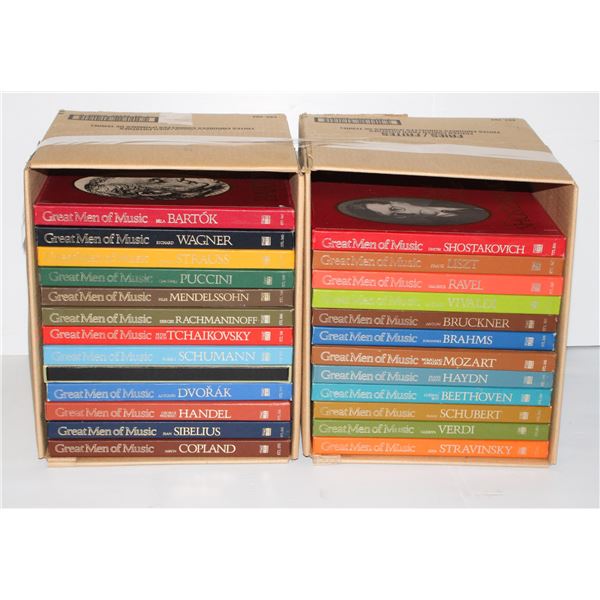COLLECTION OF 25 CLASSIC MUSIC COMPOSERS BY .