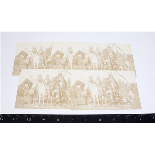 LOT OF 5 VINTAGE CALGARY STAMPEDE POST CARDS