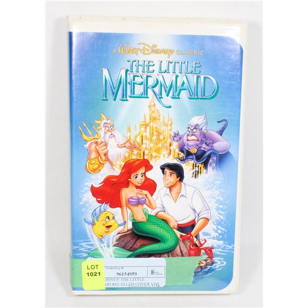 WALT DISNEY THE LITTLE MERMAID RECALLED COVER VHS