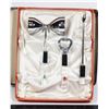 Image 1 : VINTAGE MCM ATOMIC LUCITE STAINLESS STEEL BAR SET