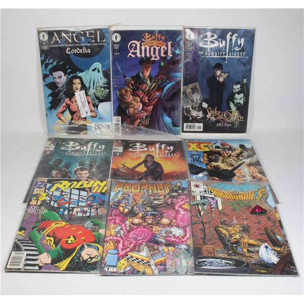 LOT OF 9 COMIC BOOKS