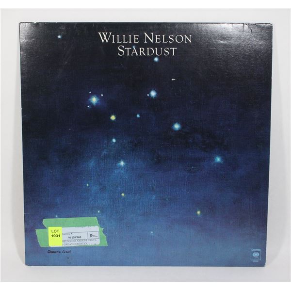 WILLIE NELSON STARDUST VINYL RECORD GREAT CONDITION