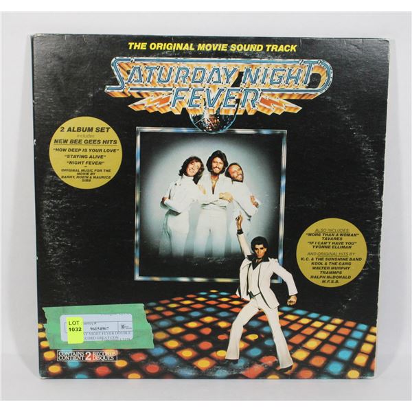 SATURDAY NIGHT FEVER DOUBLE VINYL RECORD GREAT CON